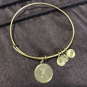 Alex and Ani bangle “K” Charm